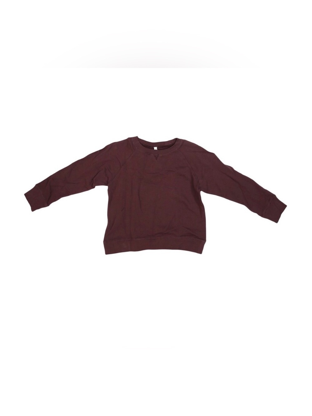 NWT Domi Sweatshirt Womens Small Purple Organic Cotton Terry Crewneck Pullover